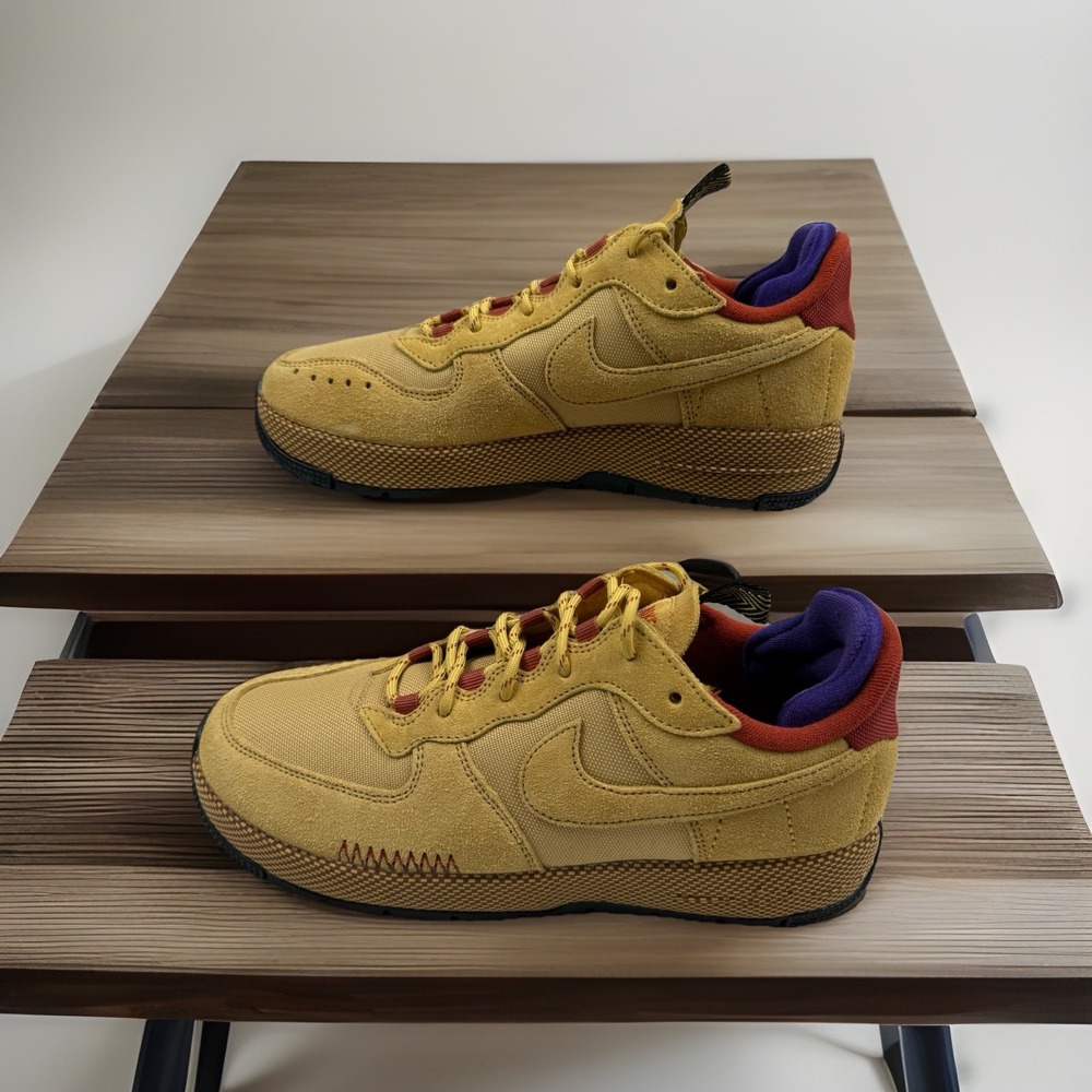 Nike Air Force 1 Wild "Wheat Gold" FB2348 700 LIMITED Color New Women's Size 9.5